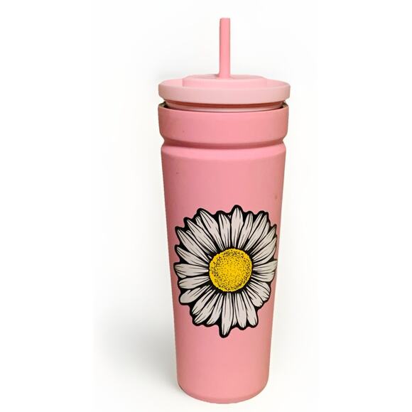 2025 Starbucks Stainless Steel Pink 24 OZ Twist Seal Tumbler w/ Straw Leak Proof - Picture 1 of 6